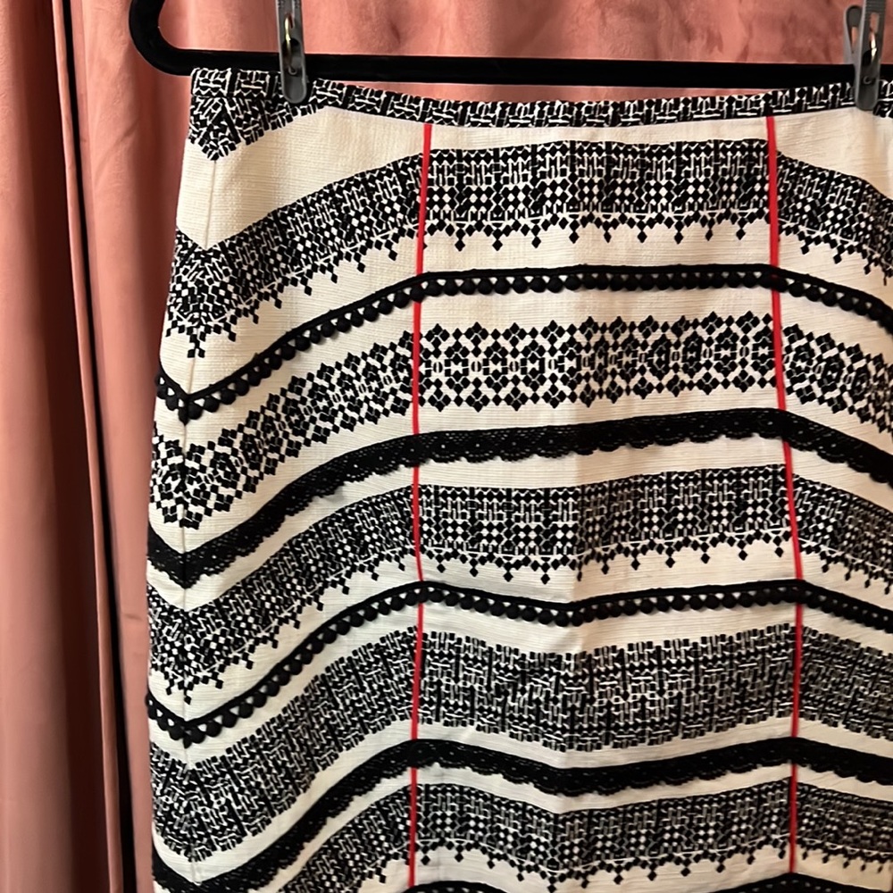 Anthropologie Lace trim skirt
